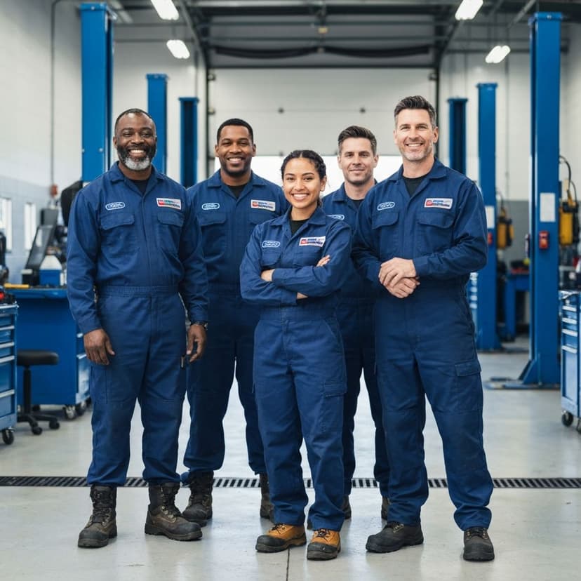 E&D Auto Works team of certified technicians